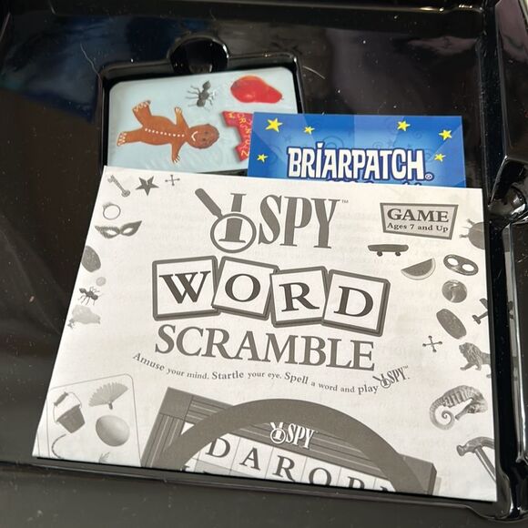 I SPY WORD SCRAMBLE Game Scholastic Briarpatch 7 Up Family Fun NWOT Educational - Picture 4 of 9